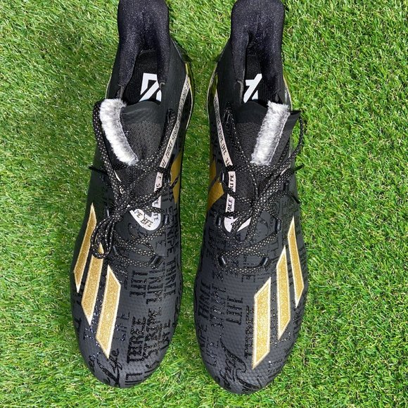 Adidas Adizero Young King Football Cleats Black Gold FW4107 Men\'s Size 16 NEW main image 5